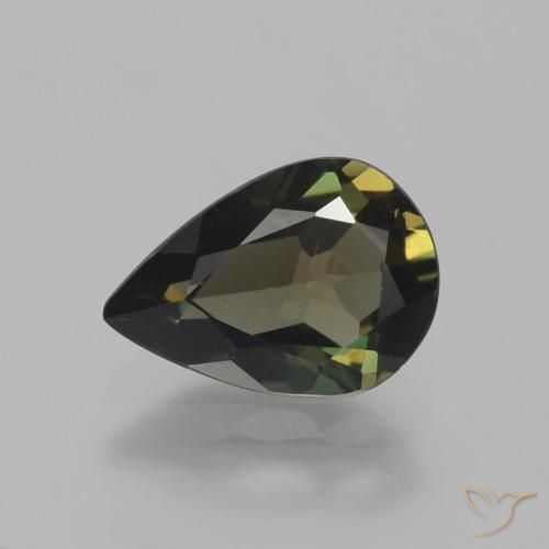 1.57ct Natürlicher dunkelbraun Kornerupin, Birnenform, VVS