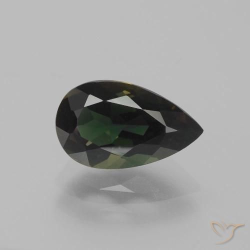 1.63ct Natürlicher dunkelbraun Kornerupin, Birnenform, VVS