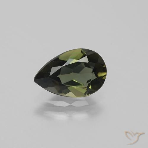 1.34ct Natürlicher dunkelbraun Kornerupin, Birnenform, VVS-VS