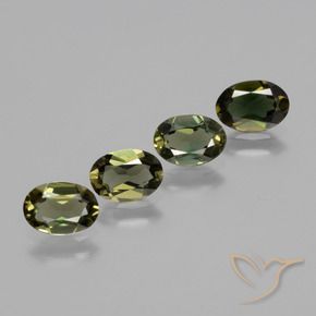 2.11 ct natürliche grünlich-braun Kornerupin-Edelsteine, Oval, VVS-VS