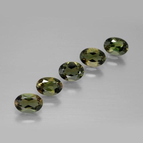 2,39 ct natürliche Bräunlich grün Kornerupin-Edelsteine, Oval Schliff, VVS-VS