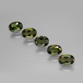 2,39 ct natürliche Bräunlich grün Kornerupin-Edelsteine, Oval Schliff, VVS-VS