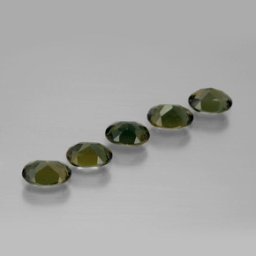 2,39 ct natürliche Bräunlich grün Kornerupin-Edelsteine, Oval Schliff, VVS-VS