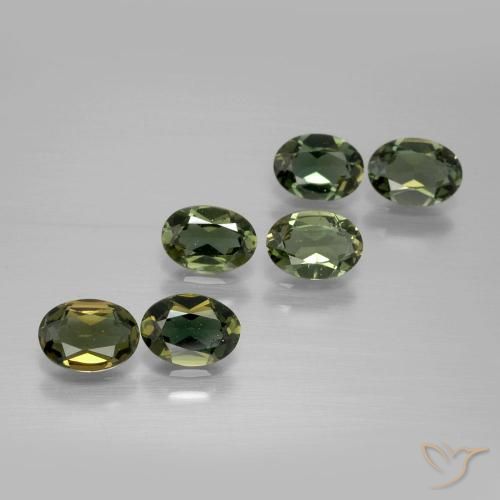 2.57 ct natürliche dunkelgrün Kornerupin-Edelsteine, Oval, VVS-VS
