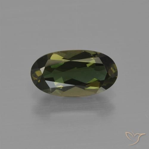 1.42ct Natürlicher grünlich-braun Kornerupin, Oval, VVS-VS