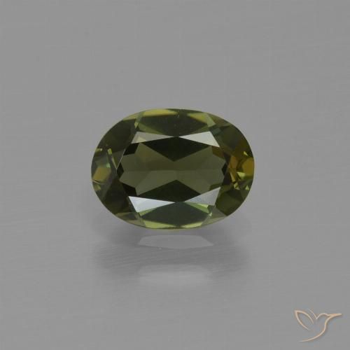 1.00ct Natürlicher dunkelbraun Kornerupin, Oval, VVS