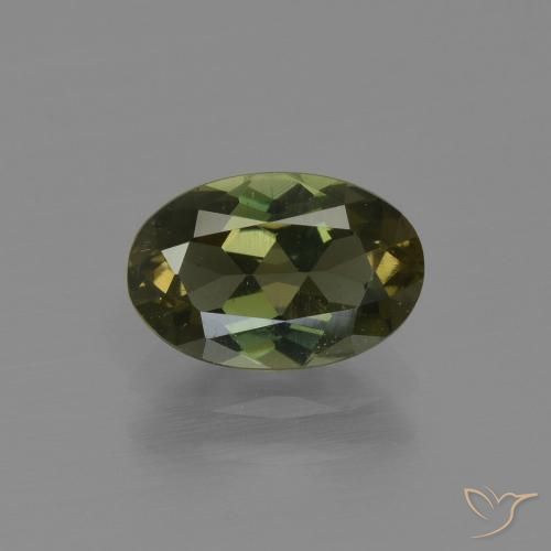 1.35ct Natürlicher grünlich-braun Kornerupin, Oval, VS