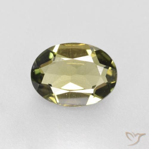 0.82ct Natürlicher grünlich-braun Kornerupin, Oval, VS