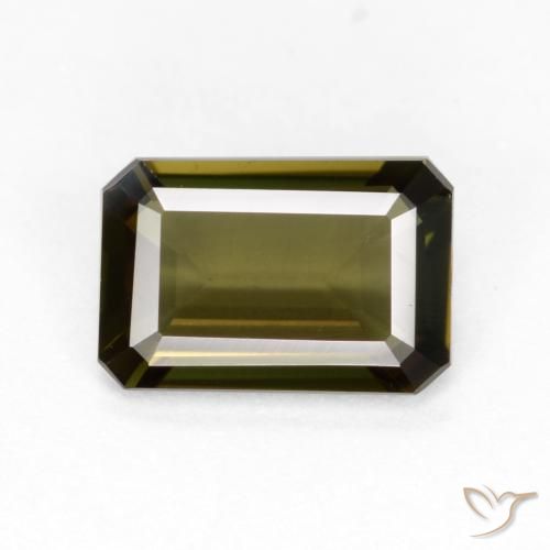 0.88ct Natürlicher Mittel braun Kornerupin, Smaragdschliff, VVS-VS