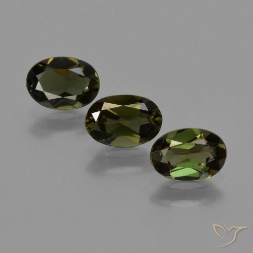 1.52ctw Natürlicher dunkelgrün Kornerupin, Oval, VS