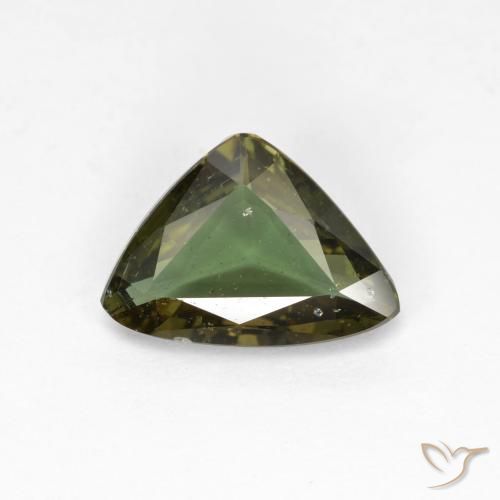 1.57ct Natürlicher Tiefes Erdgrün Kornerupin, Trillion, VS-SI
