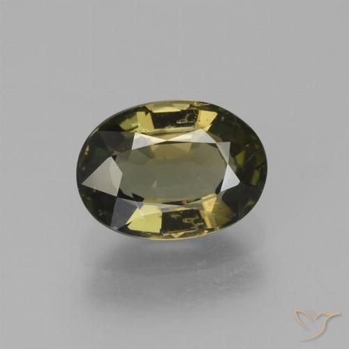 1.85ct Natürlicher grünlich-braun Kornerupin, Oval, VS