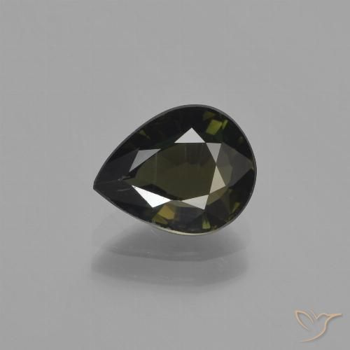 1.63ct Natürlicher dunkelbraun Kornerupin, Birnenform, VS