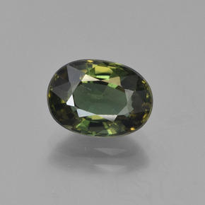 2,18 ctw natürlicher grüner Kornerupin, Oval Schliff, VVS
