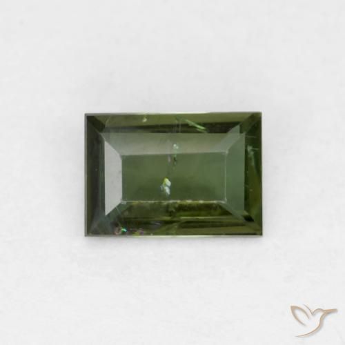 0.44ct Natürlicher Waldgrün Kornerupin, Baguette, VS