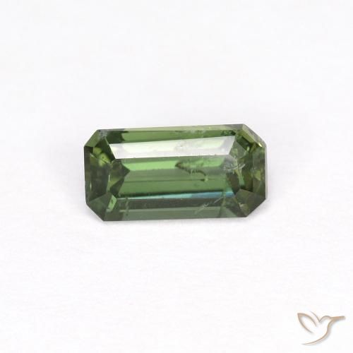 0.48ct Natürlicher Mittelgrün Kornerupin, Smaragdschliff, VS-SI