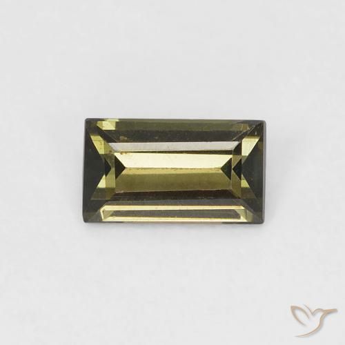 0.35ct Natürlicher hellgrün Kornerupin, Baguette, VVS-VS