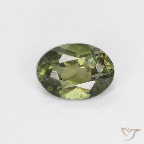 0.36ct Natürlicher tiefgrün Kornerupin, Oval, VS-SI