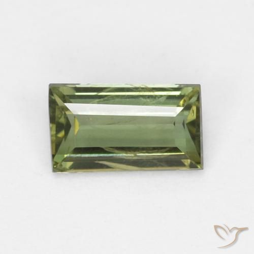 0.35ct Natürlicher dunkelgrün Kornerupin, Baguette, VS