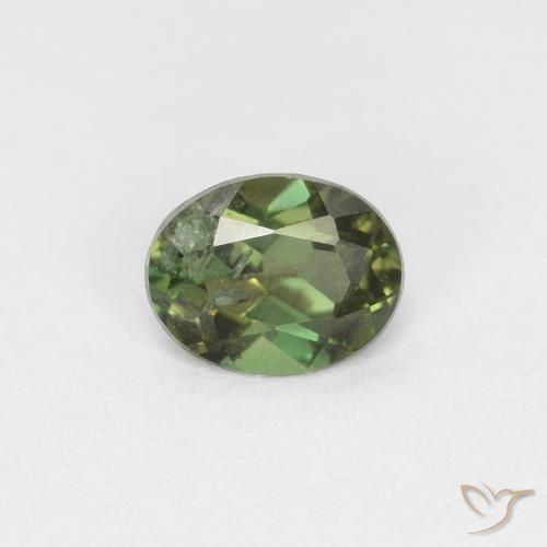 0.28ct Natürlicher Waldgrün Kornerupin, Oval, VS-SI