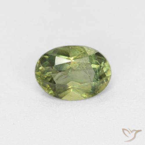 0.33ct Natürlicher Warmes Grün Kornerupin, Oval, VS-SI