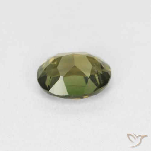 9,17 ctw natürlicher Medium Dark-Green Kornerupin, Oval, VVS