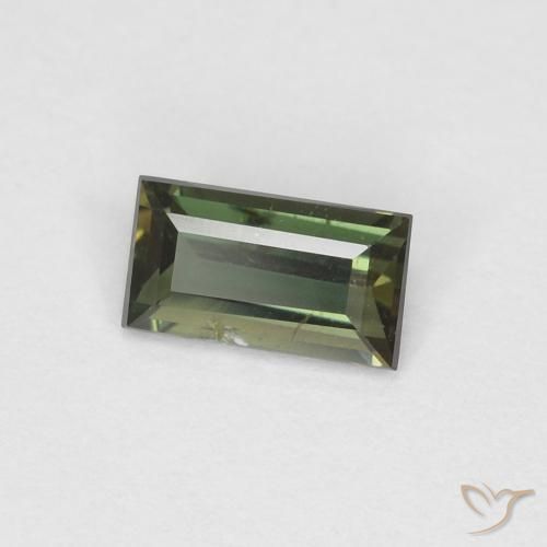 0.27ct Natürlicher Erde Grün Kornerupin, Baguette, VS