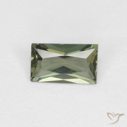 0.29ct Natürlicher gelblich-grün Kornerupin, Baguette, VS