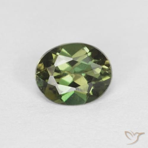 0.38ct Natürlicher bräunlich-grün Kornerupin, Oval, VVS