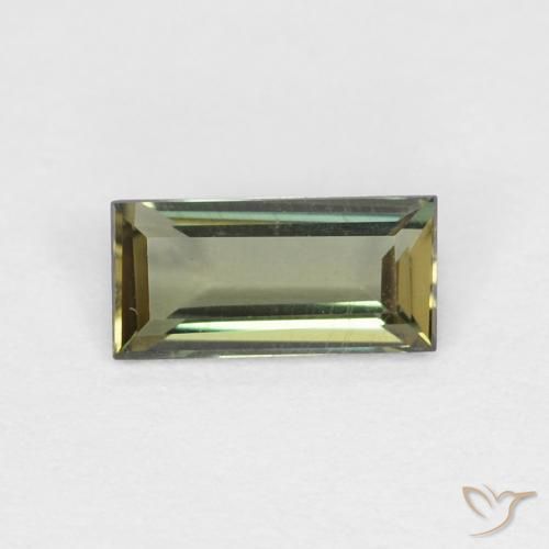 0.30ct Natürlicher bräunlich-grün Kornerupin, Baguette, VVS