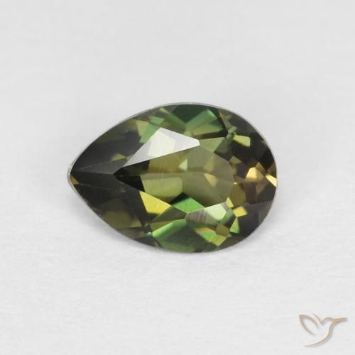 0.40ct Natürlicher Medium Light Green Kornerupin, Birnenform, VVS