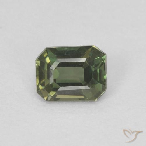 0.25ct Natürlicher Medium Dark-Green Kornerupin, Smaragdschliff, VVS