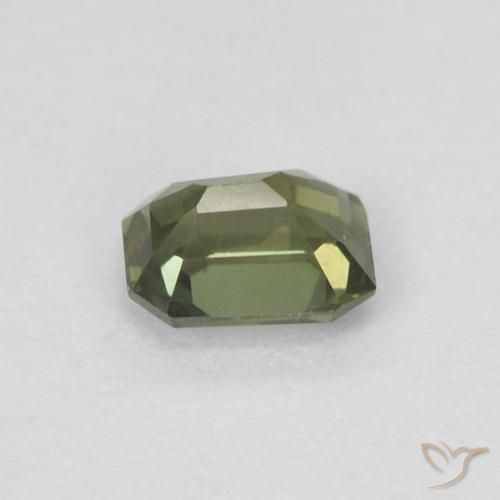 9,17 ctw natürlicher Medium Dark-Green Kornerupin, Oktagonschliff, VVS