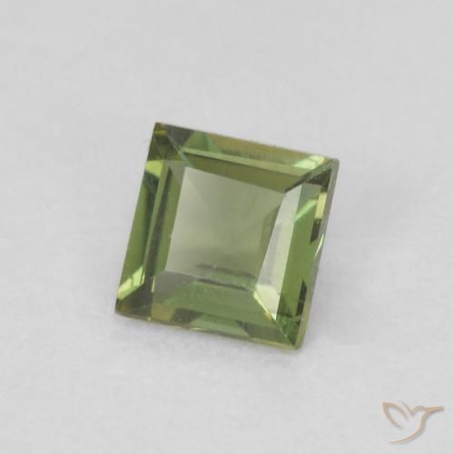 9,17 ctw natürlicher Medium Dark-Green Kornerupin, Quadrat, VVS-VS
