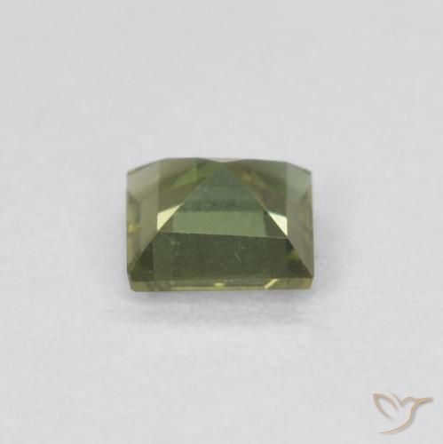 9,17 ctw natürlicher Medium Dark-Green Kornerupin, Quadrat, VVS-VS