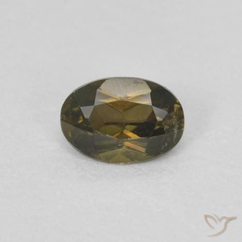 0.31ct Natürlicher bräunlich-grün Kornerupin, Oval, VVS-VS