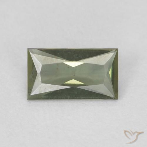 0.22ct Natürlicher Mittelgrün Kornerupin, Baguette, VVS