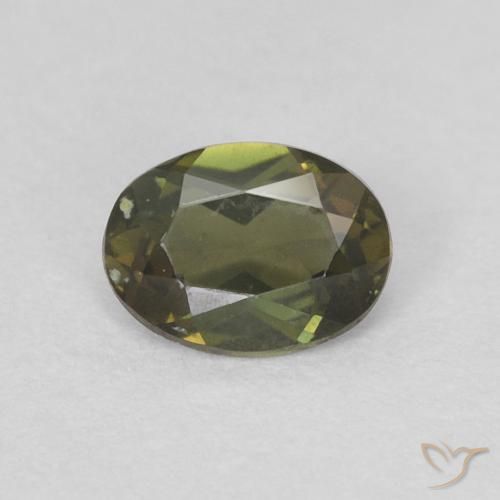 0.25ct Natürlicher gelblich-grün Kornerupin, Oval, VVS