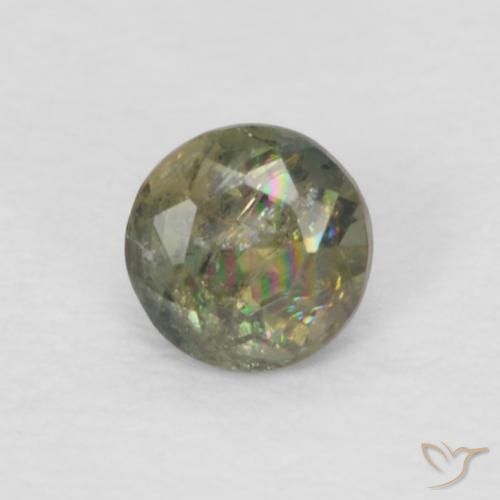 0.11ct Natürlicher Medium Dark-Green Kornerupin, Runden, VS-SI