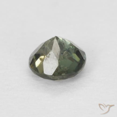 9,17 ctw natürlicher Medium Dark-Green Kornerupin, Runden, VS-SI