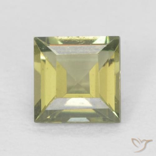 0.23ct Natürlicher gelblich-grün Kornerupin, Quadrat, VVS