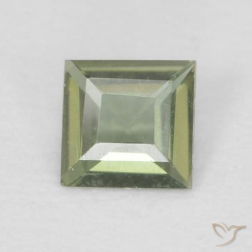 0.13ct Natürlicher Medium Dark-Green Kornerupin, Quadrat, VVS