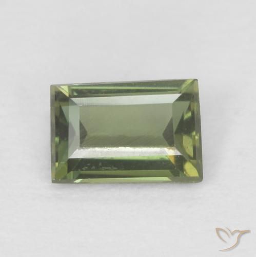 0.25ct Natürlicher Medium Light Green Kornerupin, Baguette, VVS