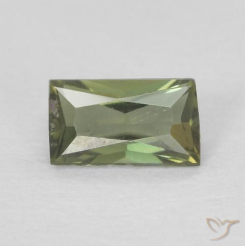 0.25ct Natürlicher Medium Dark-Green Kornerupin, Baguette, VVS
