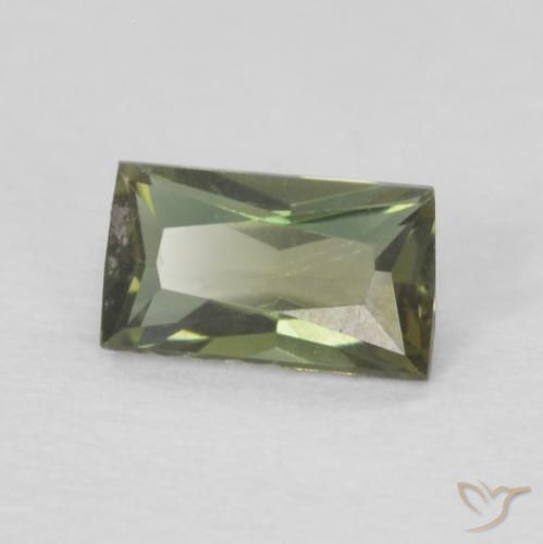 9,17 ctw natürlicher Medium Dark-Green Kornerupin, Baguette, VVS