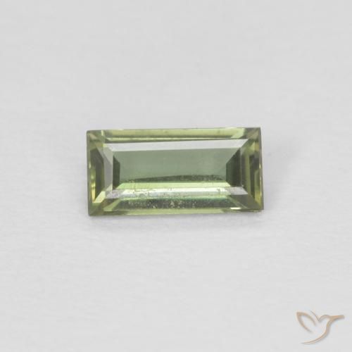 0.24ct Natürlicher Medium Light Green Kornerupin, Baguette, VVS
