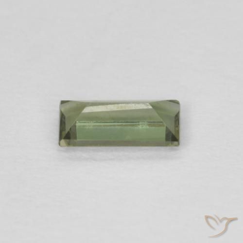 9,17 ctw natürlicher Medium Light Green Kornerupin, Baguette, VVS