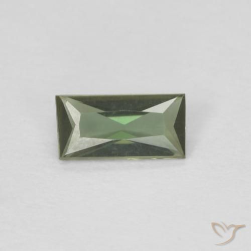 0.25ct Natürlicher bräunlich-grün Kornerupin, Baguette, VVS