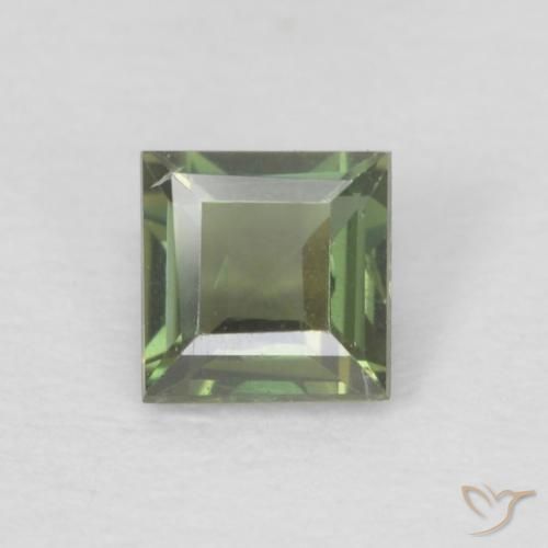0.21ct Natürlicher Warmes Grün Kornerupin, Quadrat, VS