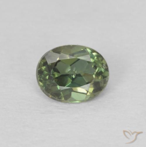 0.17ct Natürlicher Helles Waldgrün Kornerupin, Oval, VS